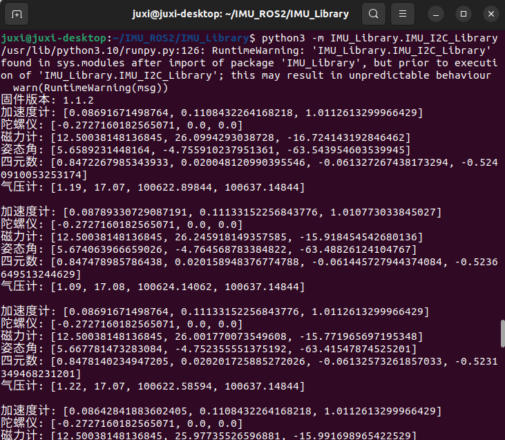 4. Ver los datos IMU – 1